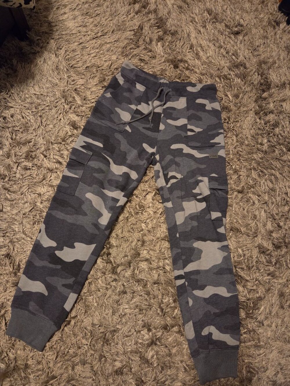PINK camo joggers
